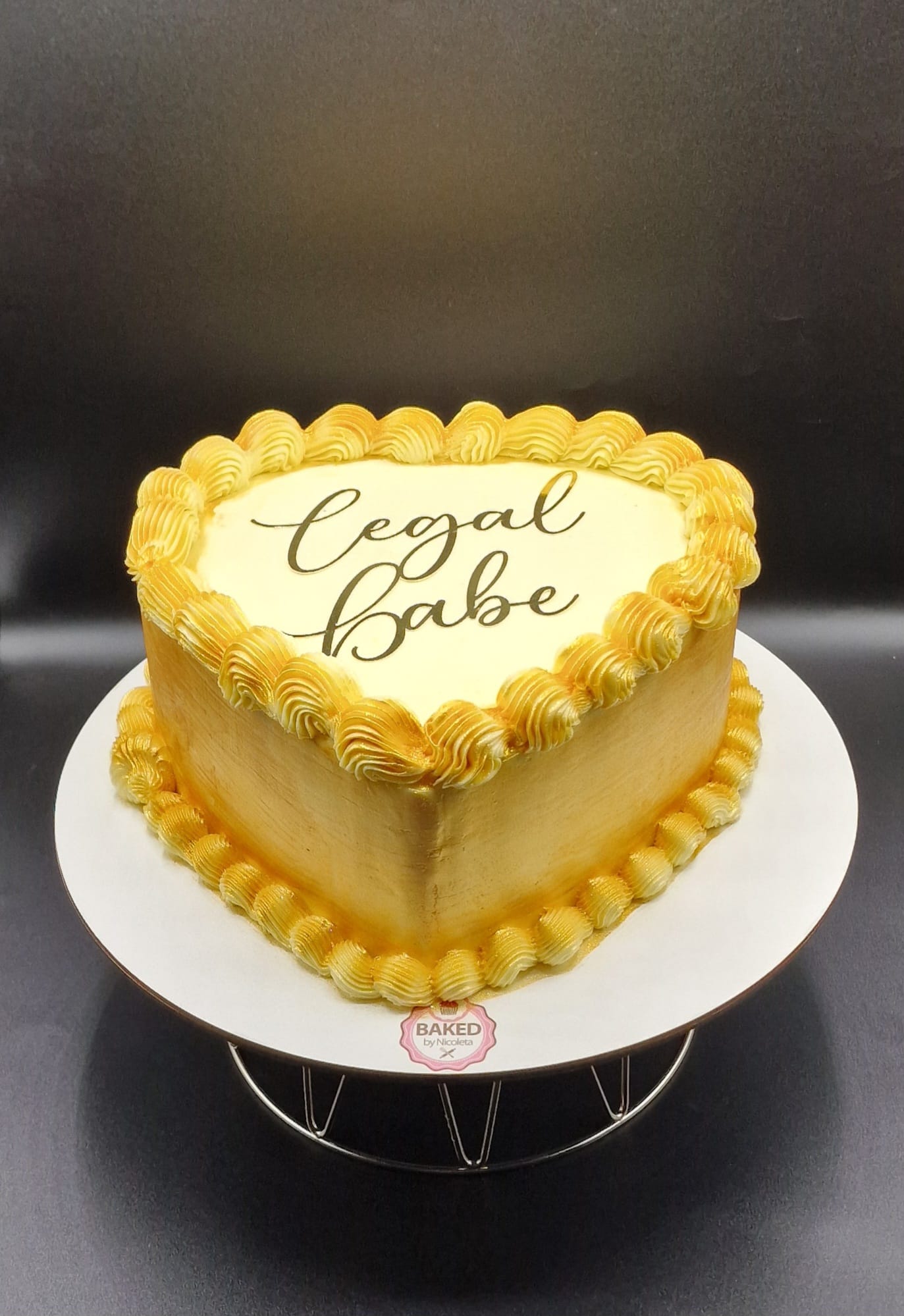 Bespoke custom celebration cake for Ladies & Elegance handcrafted by Nicoleta